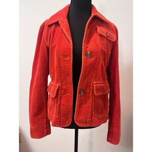 American Living Women's Corduroy Jacket in Rust ( Reddish-Orange)